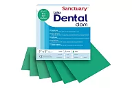 Коффердам Latex Dental Dams, зеленый, средний, мята, 127x127 мм, мята (36 шт.)