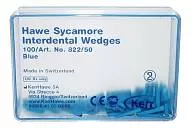 822/50 Клинья Sycamore Interdental деревянные синие (100 шт.)