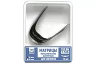ТОР 1.515 (5), 35 мкм, (12 шт.) Матрицы металлические контурные для моляров, форма удлиненная, один центральный выступ