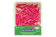 №1.186 Клинья деревянные средние длинные розовые (100 шт.)