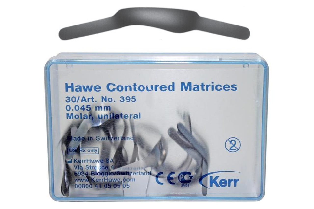 Матрицы Contoured Molar 395, 0,045 мм (30 шт.) двухсторонние