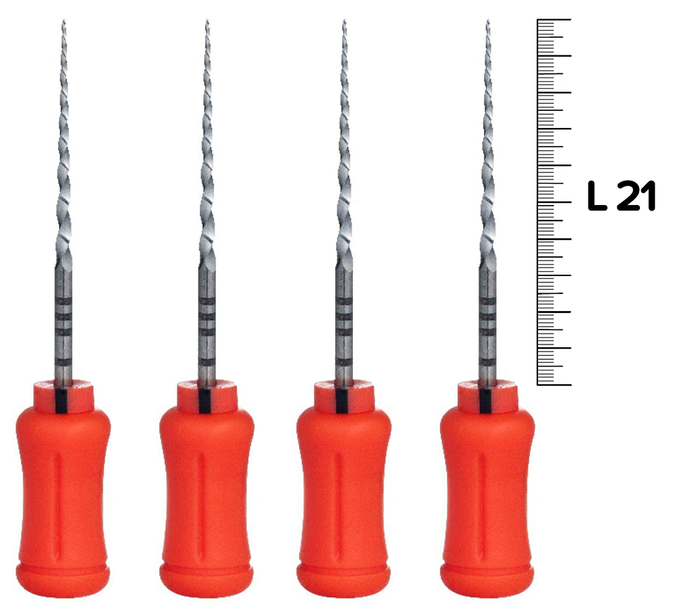 Ручные файлы 21мм F2 (6шт), Еврофайл